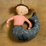Mermaid with Curled Tail ornament designed by Tish Bachleda