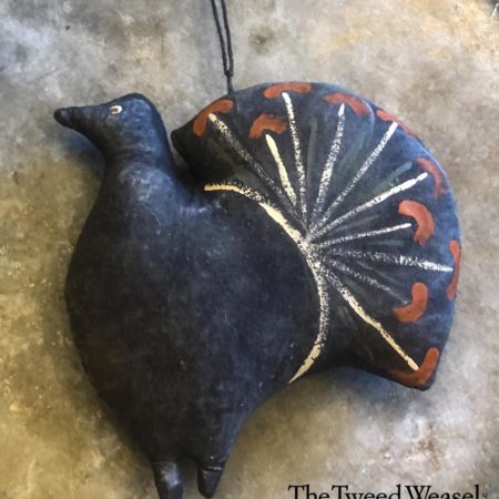 Black Fancy Turkey Ornament Design by Tish Bachleda