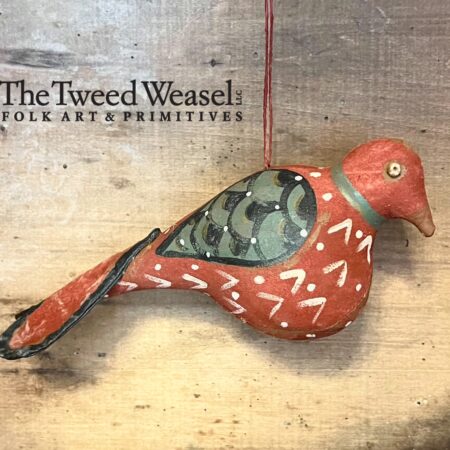 Black Winged Scarlet Ornament Design by Tish Bachleda