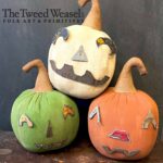 Round Metal Face Jack o Lantern Design by Tish Bachleda