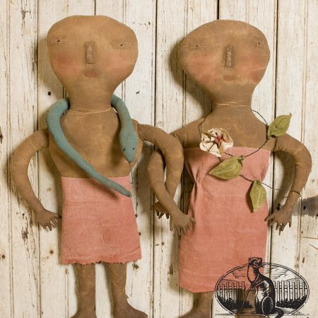 Adam and Eve doll set designed by Tish Bachleda