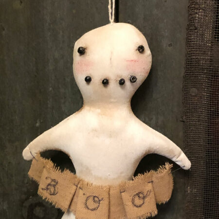 Boo Ghost Ornament Design by Tish Bachleda