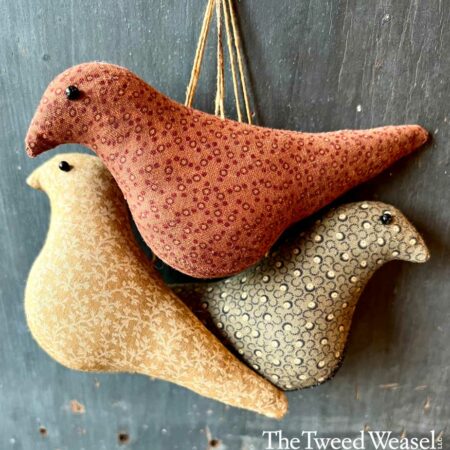 Calico Bird Ornaments Design by Tish Bachleda