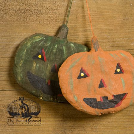 Flat Jack pumpkin design ornaments by Tish Bachleda