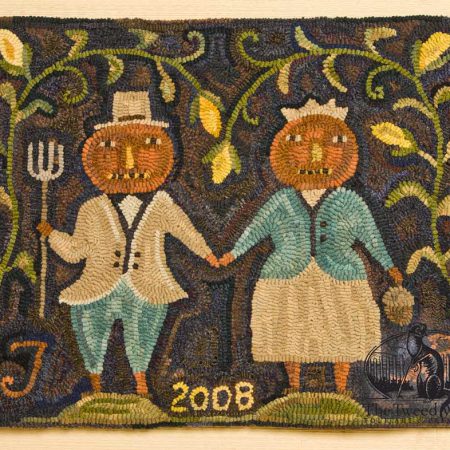 Harvest Gothic - hooked rug design by Tish Bachleda