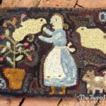 In Her Garden Hooked Rug Design by Tish Bachleda