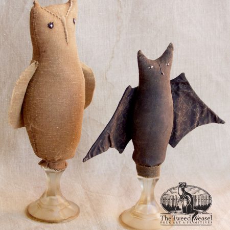 Make-Do Owl and Bat designs by Tish Bachleda