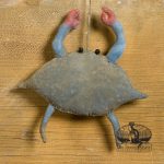 mini blue crab ornament design by Tish Bachleda