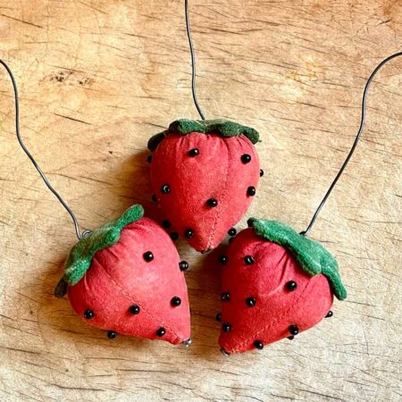 Timeless Mini Strawberry Ornament Design by Tish Bachleda