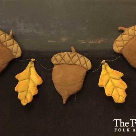 Oak Leaves and Acorns Garland Design by Tish Bachleda