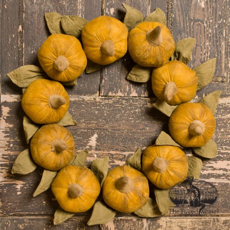 Timeless-Orange-Pumpkins-Wreath designed by Tish Bachleda