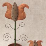 Potted Fancy Tulip folk art design by Tish Bachleda