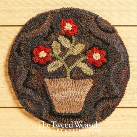 Potted Primrose Chairpad Design by Tish Bachleda