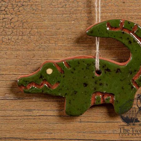 Alligator Redware Ornament design by Bachleda Tulipware