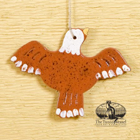 American Bald Eagle - a redware ornament designed by Bachleda Tulipware