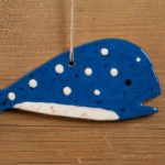 Blue Whale Redware Ornament Design by Bachleda Tulipware