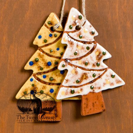 Decorated Tree - a redware ornament designed by Bachleda Tulipware