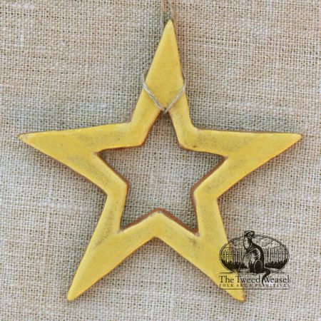 Open Star - a redware ornament designed by Bachleda Tulipware