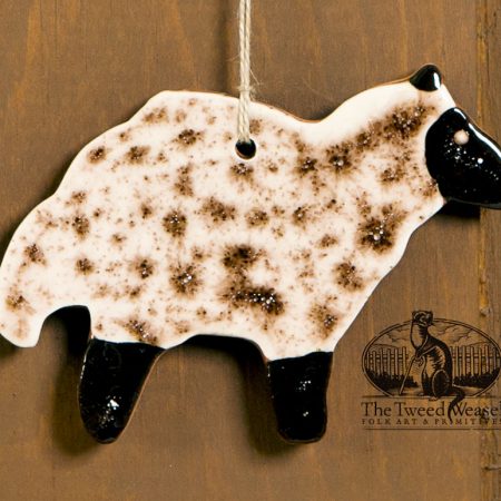 Sheep - a redware ornament designed by Bachleda Tulipware