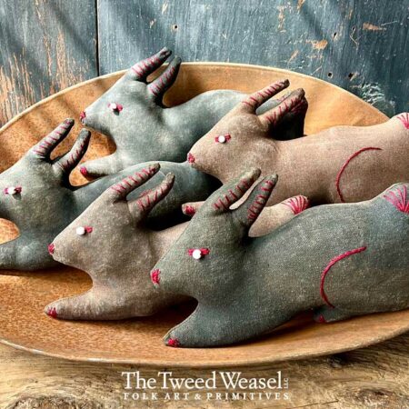 Redwork Rabbits Design by Tish Bachleda