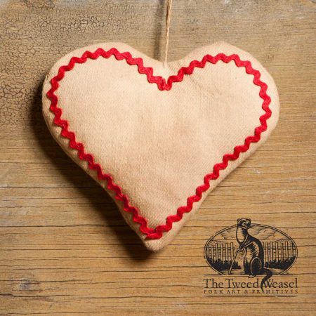 Rick Rack Heart Ornament design by Tish Bachleda