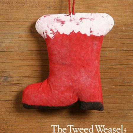 Santa Boot Ornament Design by Tish Bachleda