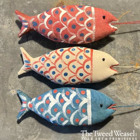 Three Scalloped Fish Ornaments Design by Tish Bachleda