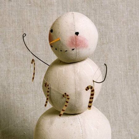 Snowman with Candy Cane Garland Design by Tish Bachleda