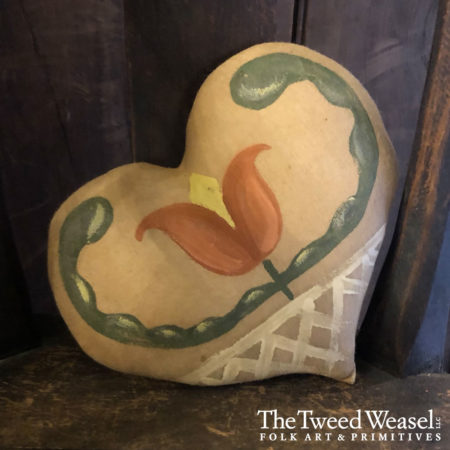 Spring Tulip Heart Pillow Design by Tish Bachleda