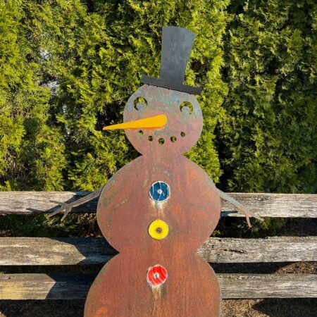 Rusted Steel Snowman Design by Mike and Tish Bachleda