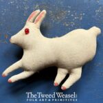 Vintage White Rabbit Ornament Design by Tish Bachleda