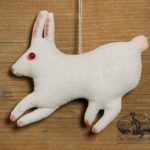 Vintage White Rabbit Ornament Design by Tish Bachleda