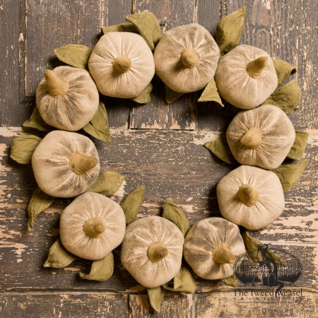 Timeless White Pumpkins Wreath designed by Tish Bachleda