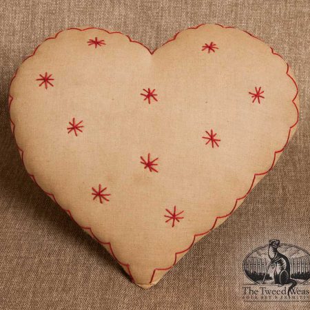 Zig-zag Starburst Heart Pillow design by Tish Bachleda